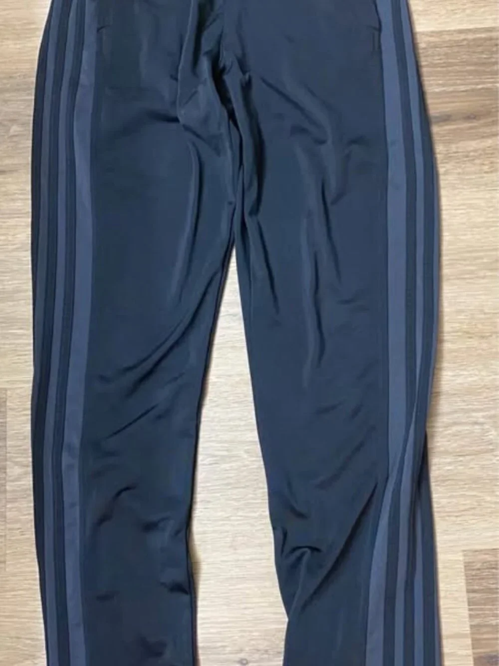 Adidas Men’s Black Primegreen 3-Stripe Tricot Soccer Track Pants Size Small